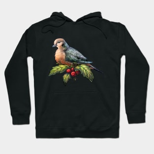 Holiday Bird Mourning Dove Hoodie